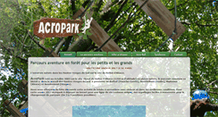 Desktop Screenshot of acropark.fr